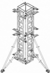 Щит универсальный для колонн 0,8х3,0м (шаг 100мм)